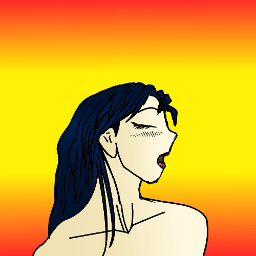 Mujer exitada gif jadeando